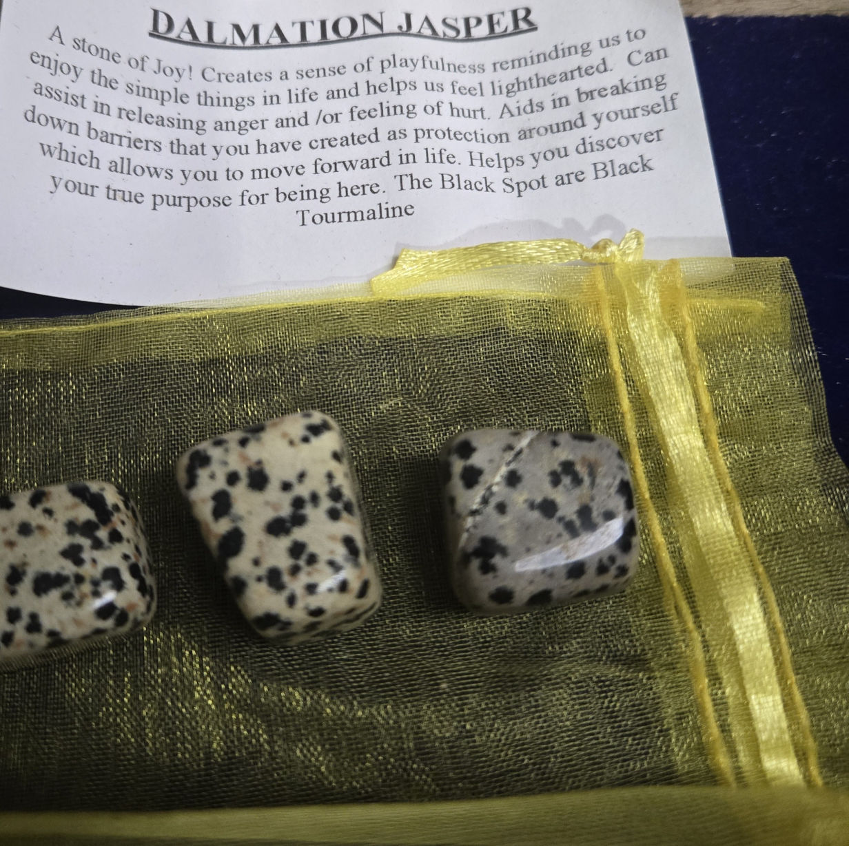 Dalmation jasper, the stone of joy and laughter