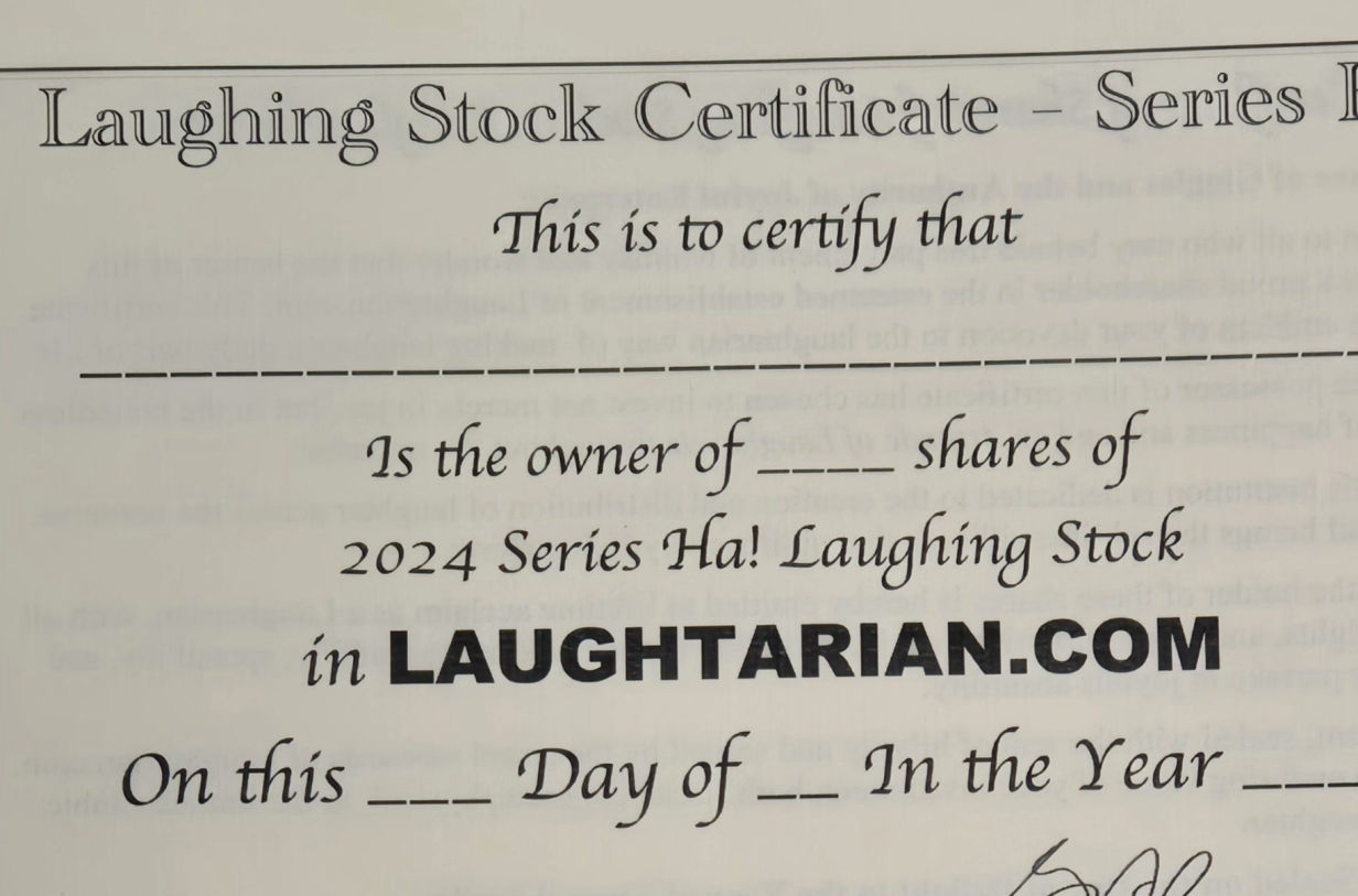 2024 Series Ha! shares of laughing stock